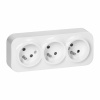 Orno ToDo trojzásuvka 2P+Z IP20, 16A, 230V AC, biela, 10 kusov