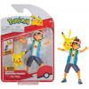 Akčná figúrka Pokémon - Battle Feature Figures Ash & Pikachu 11 cm