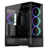 Endorfy skříň Aquarius 8000 Corona / ATX / 4x120mm ARGB fan / USB 3.0 / USB-C / panoramatická / zaoblené sklo / EY2A021