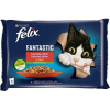 Felix Fantastic cat kura s rajčinami & hovädzie s mrkvou v želé 4 x 85 g