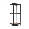 Policový regál Trestles RH 1200x600x400, nosnosť 1050 kg, 3 police Farba: čierna, Typ police: drevená MDF 5,4 mm