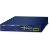 Planét GS-4210-8P2S L2 switch, 8x1Gb, 2x 1Gb SFP, 8x PoE 802.3at 120W, QoS