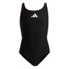 adidas Solid Small Logo Swimsuit Black/White 13 Years