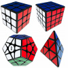SADA KOCIEK 3X3 + 4X4 + Pyramída + Megaminx QiYi ORIGINÁLNA PROFESIONÁLNA