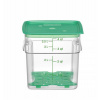 Nádoba na potraviny CamSquares Fresh Pro , Cambro, 3,8L, Priehľadná, 191x191x(H)183mm