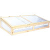 Parenisko Rojaplast polykarbonát 128 x 67 x 22/31,5 cm drevené