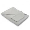 Detská froté osuška s kapucňou New Baby BASIC 100x100 sivá