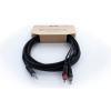 Cordial 14857 jack / cinch audio Y adaptér [1x jack zástrčka 3,5 mm - 2x cinch zástrčka] 5 m čierna PVC plášť, dvojžilové vedenie; 14857