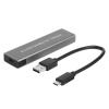 AppleMix Apple MacBook - USB-C na M.2 SATA / NVME - sivá