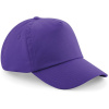 Beechfield Kšiltovka B 10B Original, 5 panelová, dětská COT53010B35099-purple Purpurová UNI