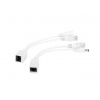 GEMBIRD napájecí adaptér POE, UTP kabel, 0,15cm PP12-POE-0.15M-W Gembird