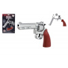 Revolver/Pistole na kapsle 8 ran kov 22cm na kartě