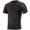 termoprádlo s krátkým rukávom RIDE TECH SUMMER, ALPINESTARS (čierna/červená)