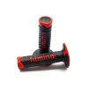 STOMP Pitbike gripy DOMINO SOFT čierno červené