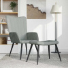 zahrada-XL Relaxačné kreslo s podnožkou, svetlosivé, zamatové 327688