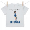 Boodyy Tričko s krátkym rukávom Keď vyrastiem budem letuška 128 (7-8 rokov)