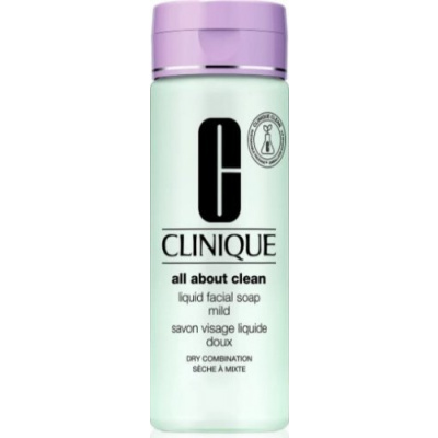 Clinique Tekuté čisticí mýdlo na obličej pro suchou až smíšenou pleť (Liquid Facial Soap Mild), 200 ml