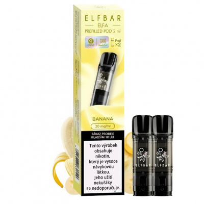ElfBar Elfa Pro cartridge Banana 2x2ml 20 mg