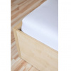 AMIDO-EXQUISIT Biela plachta na posteľ Jersey MultiStretch Rozmer: 90/100 x 200 cm MS.003.000