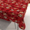 Biante Bavlnený obdĺžnikový obrus Sandra SA-714 Vianočné cezmíny na červenom 140x180 cm