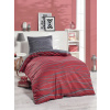 Bavlnené obliečky Verda Claret 140x200 cm červeno-sivé