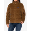 Bunda páperová dámska Patagonia Cord Fjord Jacket - deer brown