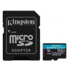 Pamäťová karta Kingston Canvas Go! Plus microSDXC 512GB Class 10, UHS-I, U3, V30, A2, 200/104MB/s (+ adaptér) (SDCG4/512GB)