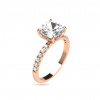 iZlato Forever Diamantová obruč z ružového zlata pre 2ct diamant Nia, 14K CSTM1PR-200