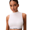 Dámsky top s podprsenkou CALVIN KLEIN-Lightly Lined Mockneck Bralette Icon Cotton Modal white Biela L 2026
