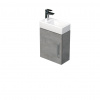 Swiss aqua technologies Koupelnová skříňka s umyvadlem SAT Cube Way 40x47,5x20 cm beton mat CUBE320401DBE