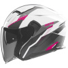 NOX prilba N130 Myst 2025 biela, čierna, ružová, veľ. XS