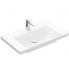 Villeroy & Boch Subway 3.0 - Umývadlo, 80x47 cm, bez prepadu, otvor na batériu, CeramicPlus, Stone White 4A7081RW