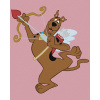 Maľovanie podľa čísel Valentínsky Scooby (Scooby Doo), 40x50 cm, bez rámu a bez vypnutia plátna (6064060)