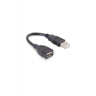 Delock USB 2.0 kabel, prodlužující A-A samec/samice 13 cm (82457)