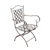 Design-Shop Kovová stolička Adara - Bronzová