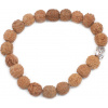 Rudraksha Mala Buddha Náramok - Prírodný