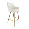 ATOS Barová židle Milano zlatá kostra
