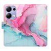 Flip pouzdro iSaprio - Xiaomi Redmi Note 13 Pro 4G / Poco M6 Pro 4G - PinkBlue Marble - kapsičky na karty (Knížkový flip kryt, obal, pouzdro iSaprio na mobil Xiaomi Redmi Note 13 Pro 4G / Poco M6 Pro