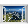 Self -adhézne 3D okienky Alps Slovinsko 90x60 (Self -adhézne 3D okienky Alps Slovinsko 90x60)