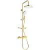 Mexen KT05 sprchový set termostatickou batériou, zlato/biela - 771500593-50