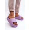 Fialové dámske šľapky na platforme, S001 PURPLE__31580-39 39