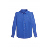 Detská ľanová košeľa Polo Ralph Lauren 323967600501 modrá 163-174