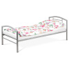 Autronic BONTEC Jednolôžková posteľ 94x207cm, kov, čierna, BED-1900 BK Farba: Strieborná