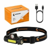 USB nabíjateľná LED Čelovka 2v1 s magnetom