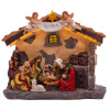Dekorácia MagicHome Vianoce, Betlehem, 21 LED teplá biela, 3xAA, interiér, 36x15x29 cm