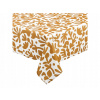 OBRUS NA STÔL OBDĹŽNIKOVÝ OBRUS S VZOROM HNEDÝCH ŠKVŔN 140 x 240 cm