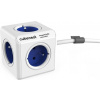 Cubenest Powercube Extended, 5× zásuvka, 1,5 m, bílá/modrá, dětská pojistka, uzemnění, dok, max. 10A/250V~2500W PC320BL