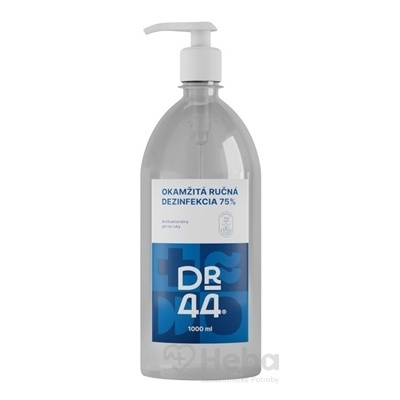 Dr.44 Okamžitá Ručná Dezinfekcia antibakteriálny gél (75% etanol) 1x1000 ml
