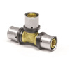 PipeTec Mosadzná lisovacia spojka T 32x3 / 32x3 / 32x3 mm TH