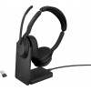 Jabra Evolve2 55 /Stereo/ANC/USB/BT-USB/Bezdrát/MS/Stand/Černá 25599-999-989
